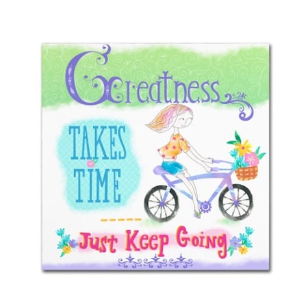Trademark Fine Art Lisa Powell Braun 'Greatness' Canvas Art, 35x35 ALI5737-C3535GG